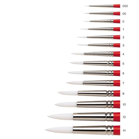 Winsor & Newton University Series Long-Handle Paint Brush 235, Size 8 - Picture 9 of 10